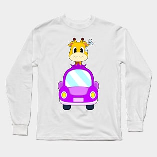 Giraffe Car Long Sleeve T-Shirt